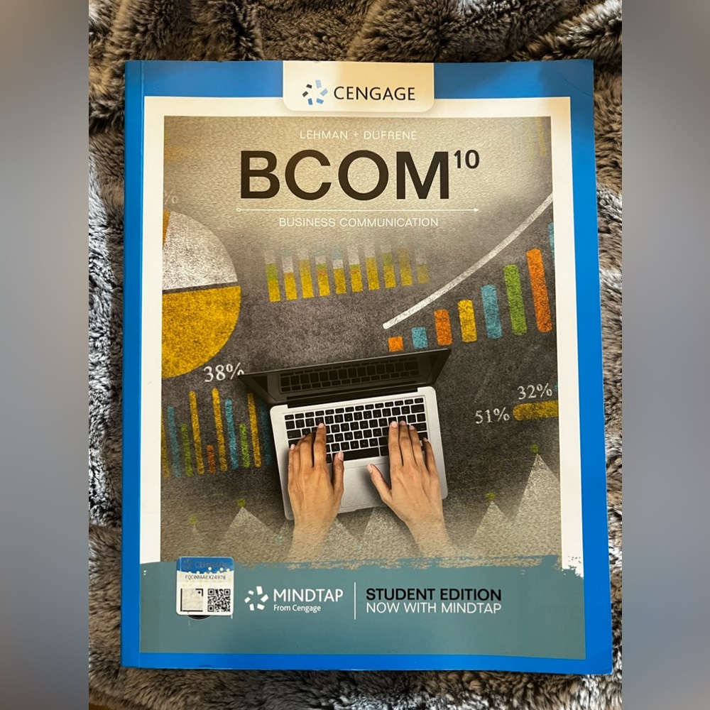 BCOM 10 textbook from Cengage